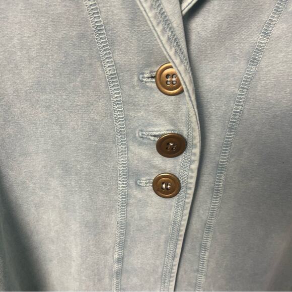 Testimony Los Angeles NEW Seafoam Green Long Line Jacket, Artisan, Bohemian, S - Picture 7 of 8